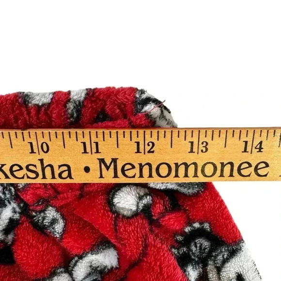 Disney Mickey Mouse Plush Fleece Pajama Pants Bottoms Christmas Holiday Size S - Picture 9 of 12